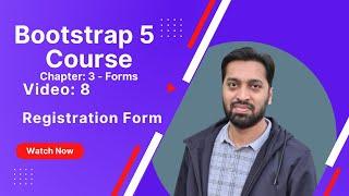 Bootstrap 5 Course - Chapter 3 - Forms Control - Registration Form - Form Grid - Gutters - UrduHindi