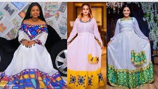 Nouvelle modèle Habesha Kemis dresses/Ethiopian Traditional dresses