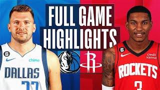 Dallas Mavericks vs. Houston Rockets Full Game Highlights | Jan 2 | 2022-2023 NBA Season