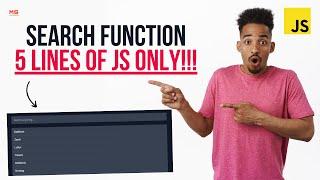 Search Function With Javascript | Search Bar Javascript | Search Box Working Javascript #shorts #js