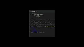 PYTHON FOR LOOP  #shorts  #shortsvideo #shortsyoutubevideo