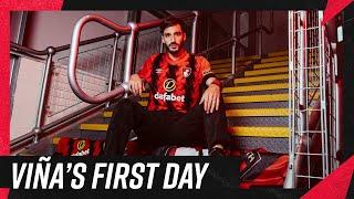 Matías Viña's first day as a Premier League player