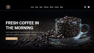 Design a Coffee Shop website html css javascript pre made free secure code | Zero Cyber