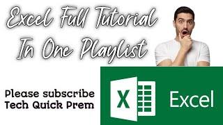 Excel Hidden Trick,Very usefull in excel | Excel need this trick @Tech Quick Prem  #techquickprem