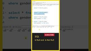 SQL Tutorial for Beginners, SQL Operators, (Is NULL, Is Not NULL), SQL Telugu Tutorial, MySql, DBMS