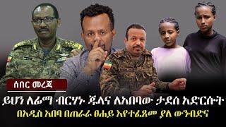 ይህን ለፊልድ ማርሻል ብርሃኑ ጁላና ለአበባው ታደሰ አድርሱት... | Ethiopia | Zehabesha 24