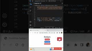 Bootstrap 5 badge class #bootstrap #coding  #html #short