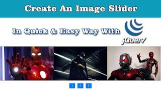 Create jQuery Image Slider With HTML, CSS & JavaScript - In Quick & Easy Way