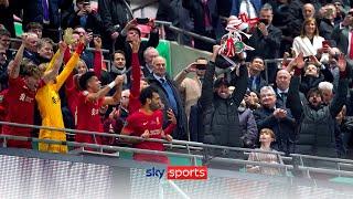 Liverpool lift the 2021/22 Carabao Cup trophy ????