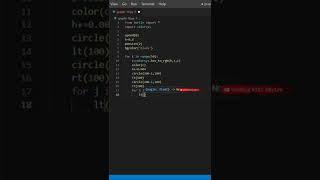 Python Turtle graphics| Simple  and easy python turtle graphics #shorts #trending #python #turtle