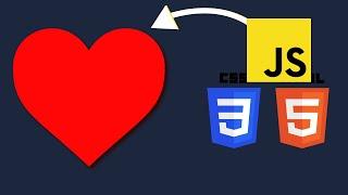 Create Heart Using HTML5, CSS3, and JavaScript #HuXnWebDev