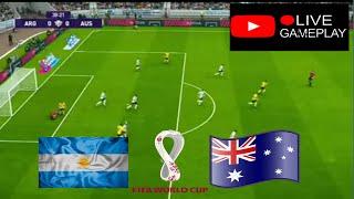 Argentina vs Austrália Live|F1F4 W0RLD CUP Q4T4R 2022 Watch Along Simulação ps4