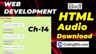 #14 Description List & Audio Tag | HTML tutorial for beginners | Web Development Tutorial in Hindi