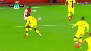 Arsenal Aubameyang's goal against Crystal Palace in the English Premier League