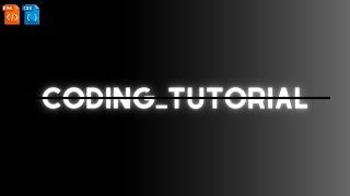 Coding Tutorial Glowing Text Effect Using Only HTML & CSS | For Beginner To Expert