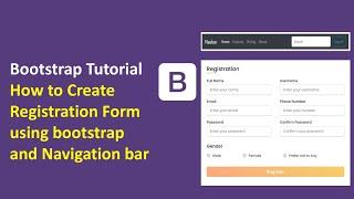 Bootstrap Tutorial : Bootstrap Register Form |  How to Create Registration Form using bootstrap