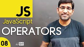 JavaScript Operators Tutorial || Type of Operators in JavaScript in Hindi / Urdu - Class - 08