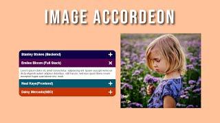 Amazing Image Accordeon JQuery | JQuery Accordion Tutorial