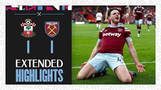 Extended Highlights | Southampton 1-1 West Ham | Premier League