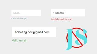 Simple Email Validation Check in CSS only no Javascript