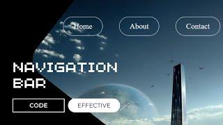 Make a Navigation Bar Using HTML5 & CSS3