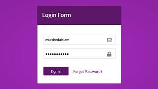 JavaScript Project For Beginners In Bangla The Login Form Project