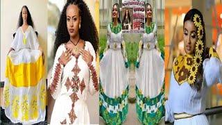 #Habesha traditional #style new #Ethiopian culture #dress new/Habesha kemis