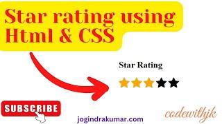 How to create star rating using html and css only #html #css #star #rating