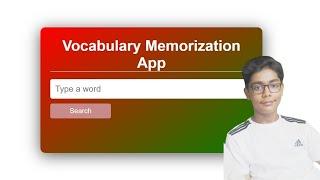 How To Build And Deploy Vocabulary Memorization App Using Rapid API + React.js