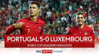 Cristiano Ronaldo scores hat-trick! ????| Portugal 5-0 Luxembourg | World Cup Qualifier Highlights