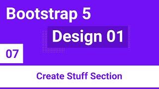 Bootstrap 5 Design 01 Bondi - #07 - Create Stuff Section