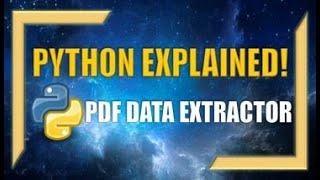 Building a PDF Data Extractor Using Python!!