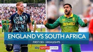 Stokes' England ODI career ends in defeat! | England vs South Africa | First ODI Highlights