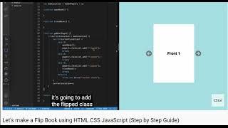 "Let's make a Flip Book using HTML, CSS and JavaScript (Step by Step Guide)" by Coding Star