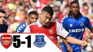 Arsenal Vs Everton 5-1 All Goals & Highlights Premier league 2022HD