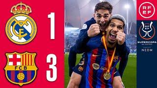 Resumen Supercopa de España | Real Madrid 1-3 FC Barcelona | Final