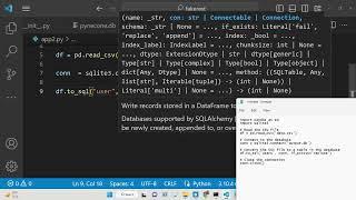 Python 3 Pandas Script to Add Data inside SQLite Database Using CSV File