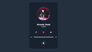 Build a Music Player using HTML CSS & JavaScript | HTML5 AUDIO PLAYER