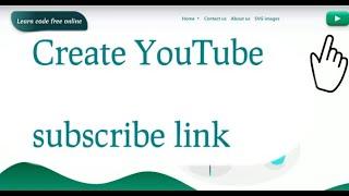 How to make subscribe link for YouTube | Subscribe button for YouTube | Subscribe link for YouTube