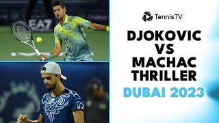 Novak Djokovic THRILLER vs Tomas Machac! ???? | Dubai 2023 Highlights