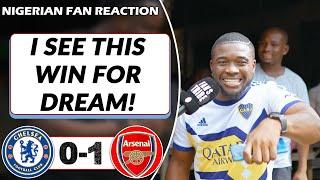 CHELSEA 0-1 ARSENAL  ( Gospel - NIGERIAN FAN REACTION) - PREMIER LEAGUE HIGHLIGHTS 2022-23