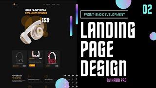 Responsive Landing Page Design with HTML, CSS, JavaScript - Web Template Design Tutorial - PART 02