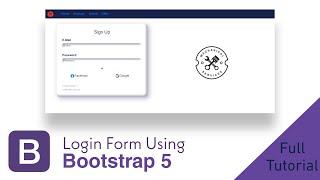 Login Form Using Bootstrap 5 | Bootstrap 5 Website Full Tutorial | Web Designing