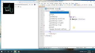 Learn HTML5  Entity & Emoji part 1 | Tech 4u