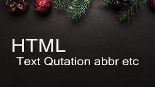 HTML  quotation blockquote abbreviation  use in HTML5 | bangla tutorial |