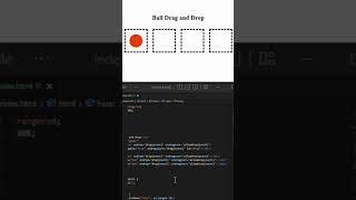 How to make ball drag and drop html css JavaScript