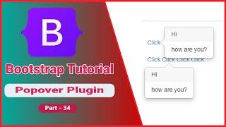 bootstrap popover plugin | bootstrap popover plugin example | part 34