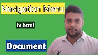 how to make responsive navigation bar in html and navigation menu in html  |how to make menu in html