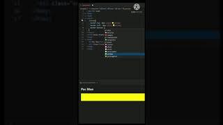 Pacman using HTML and CSS tutorial for beginners using VSCode IDE shorts coding