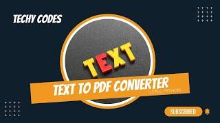 How to convert text file to pdf using python | Python Project | FPDF